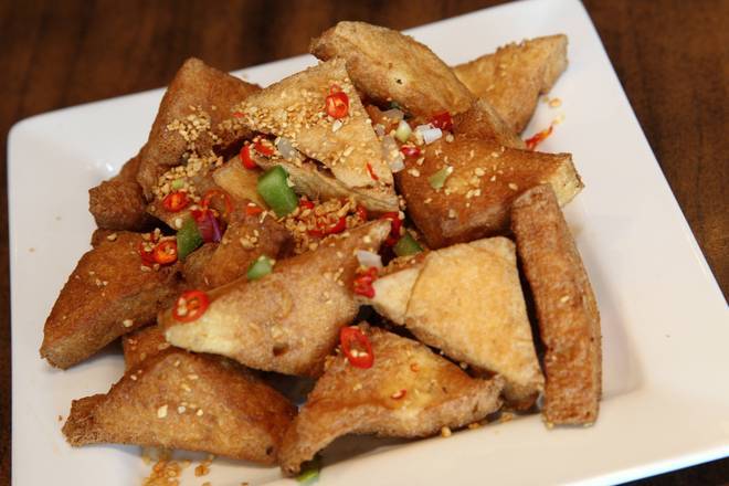 Deep Fried Tofu with Salty and Pepper 椒鹽豆腐